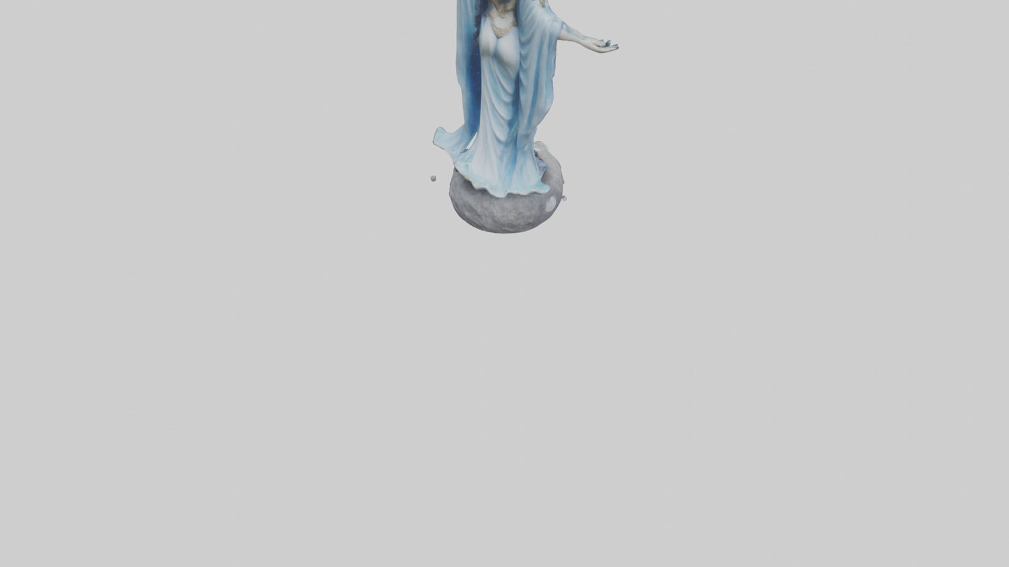 Moon Goddess statue model 3D model
