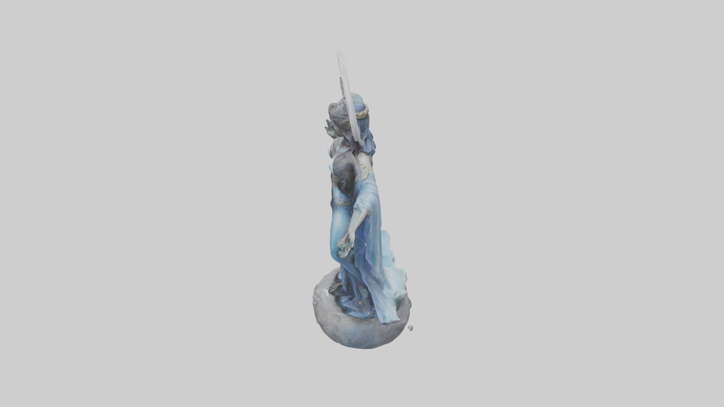 Moon Goddess statue model 3D model