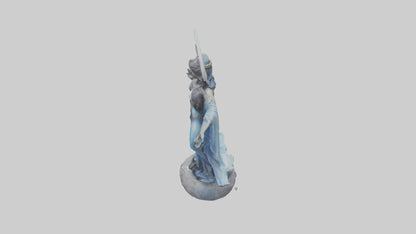 Moon Goddess statue model 3D model