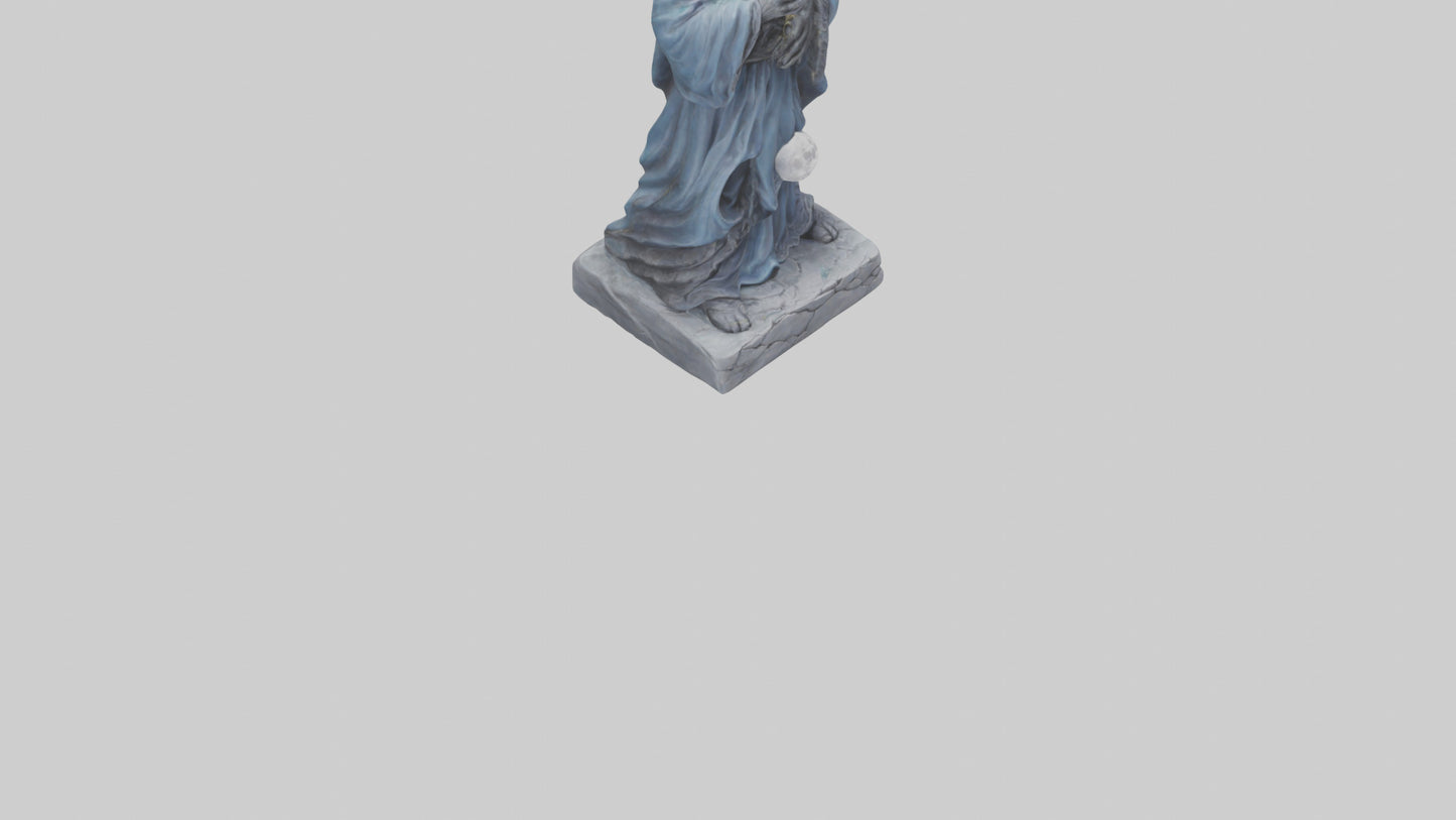 Moon Sorcerer statue model 3D model