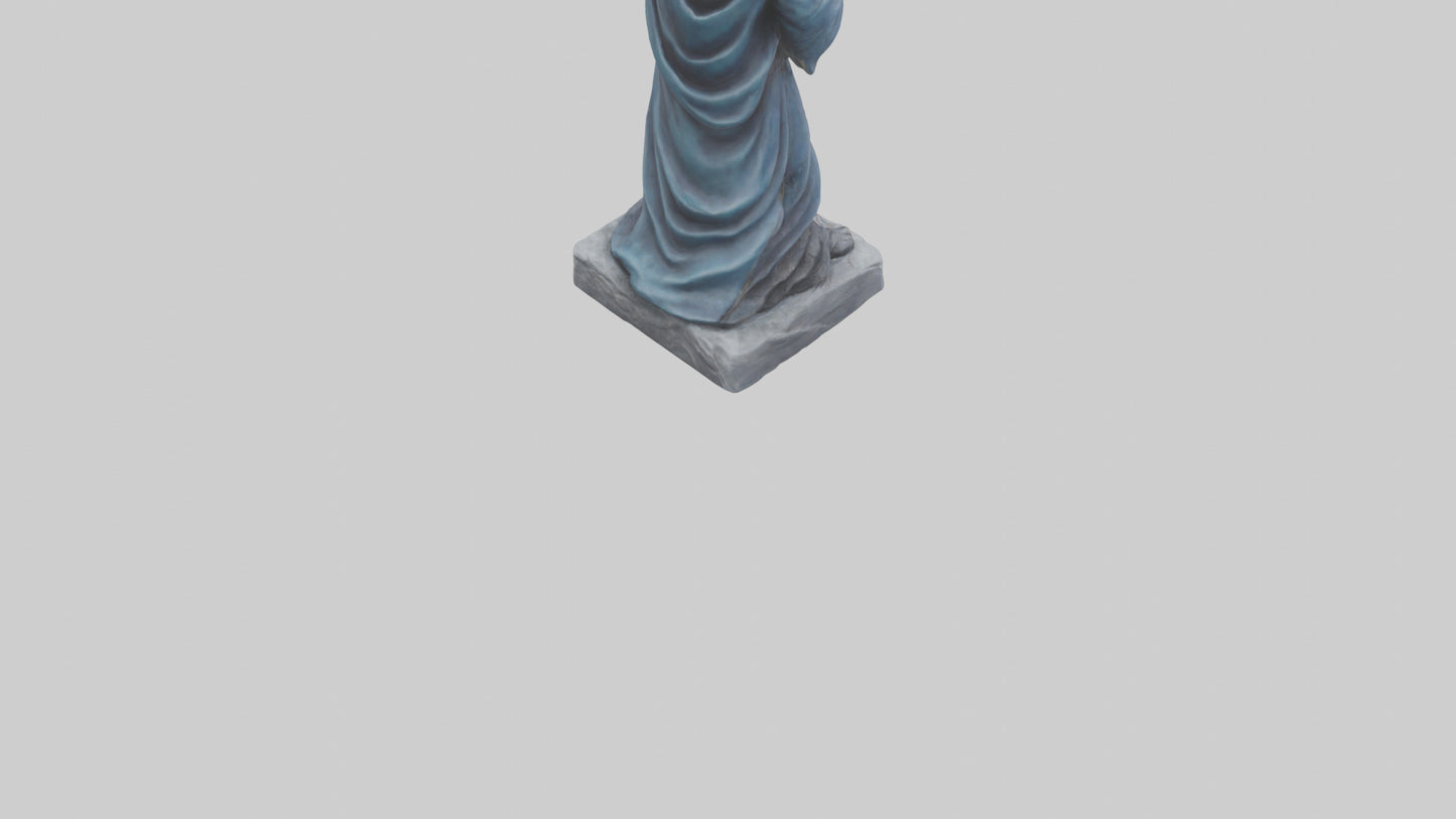 Moon Sorcerer statue model 3D model