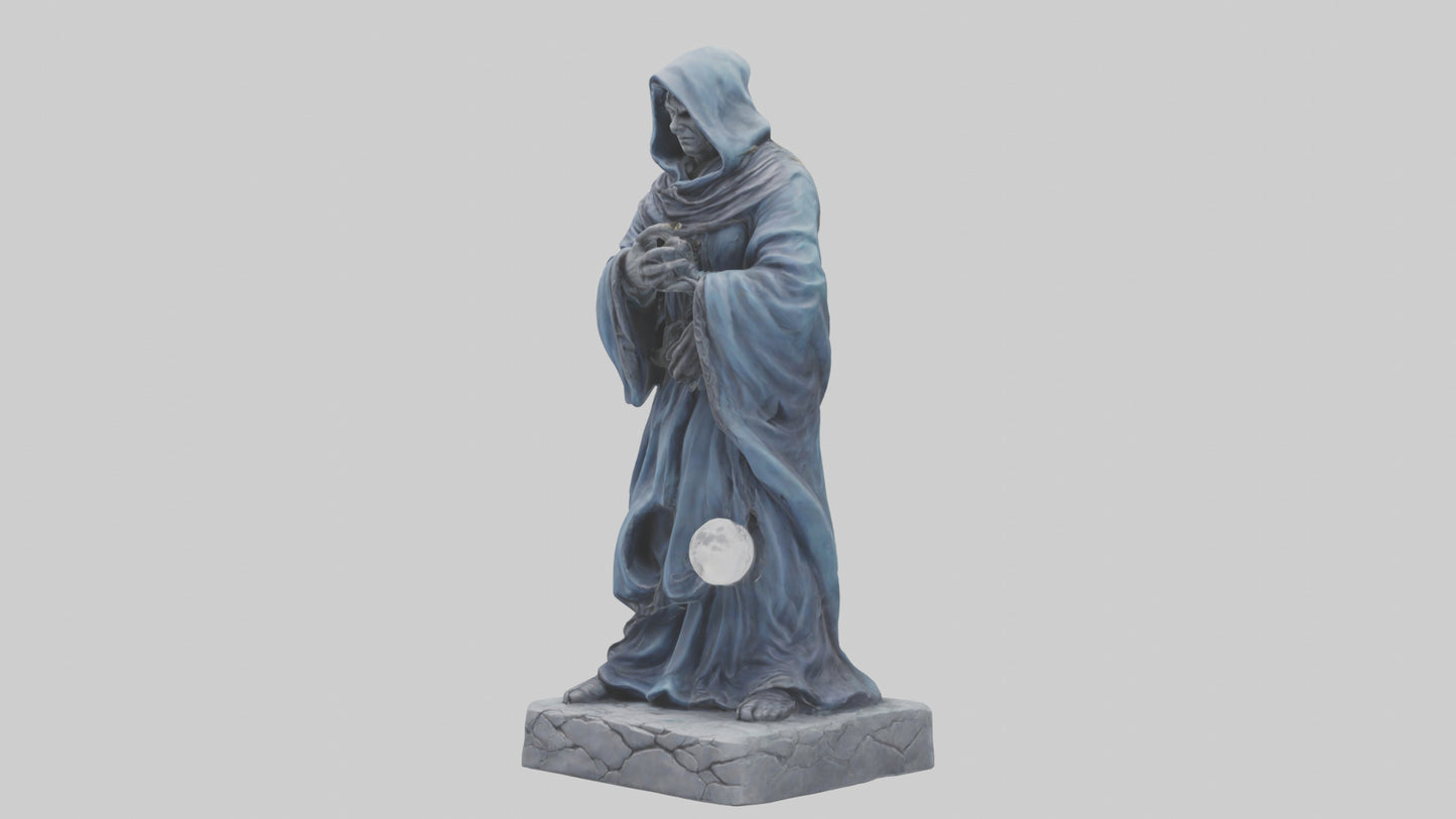 Moon Sorcerer statue model 3D model
