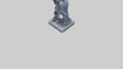 Moon Sorcerer statue model 3D model