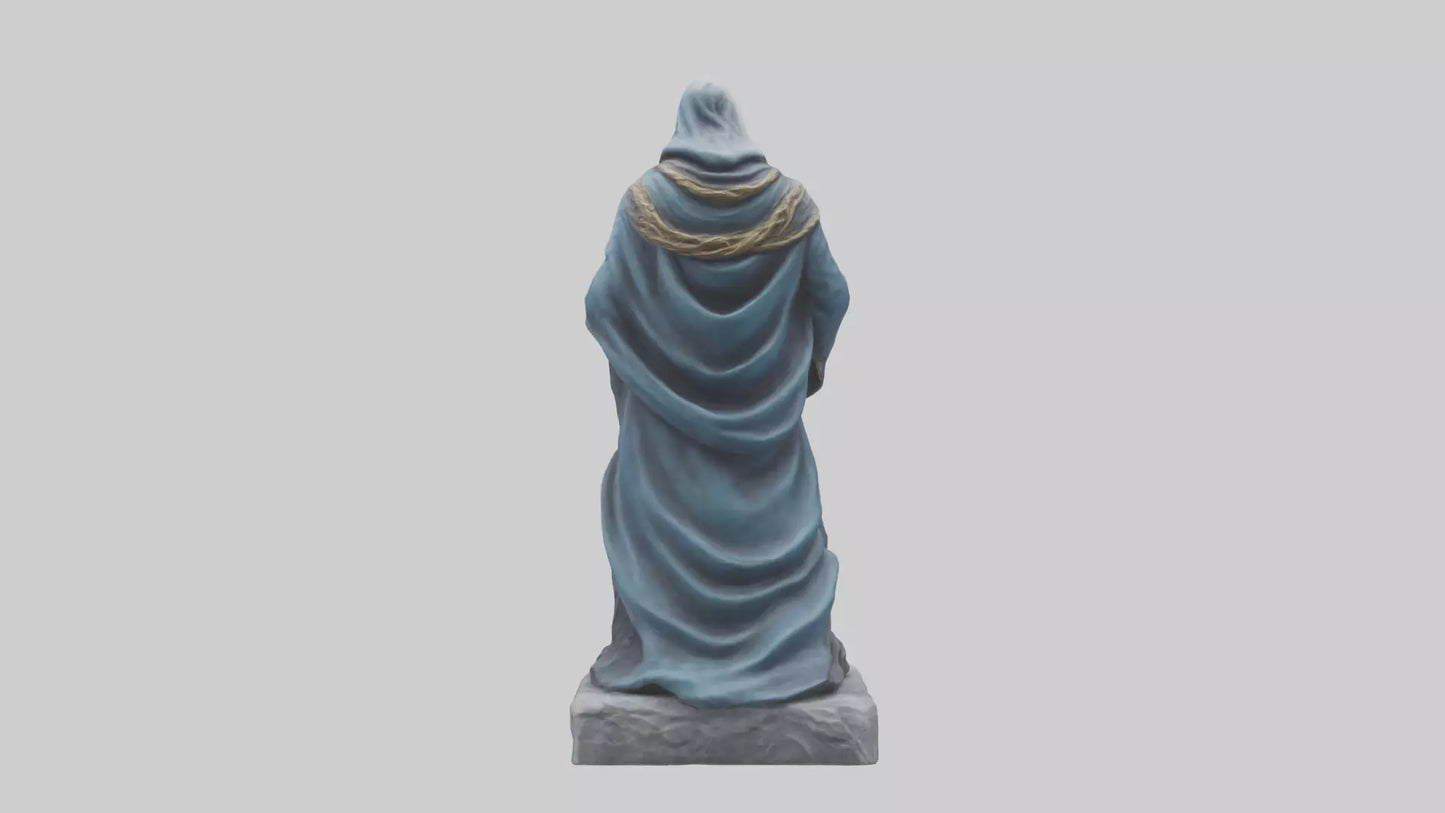Moon Sorcerer statue model 3D model