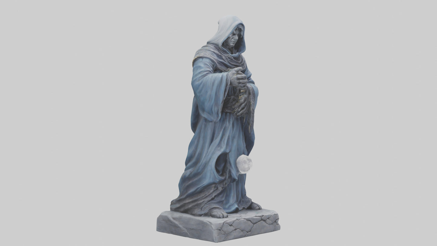 Moon Sorcerer statue model 3D model