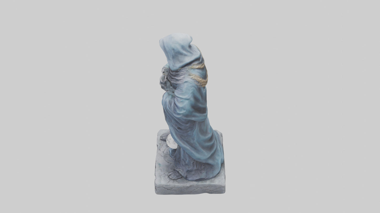 Moon Sorcerer statue model 3D model