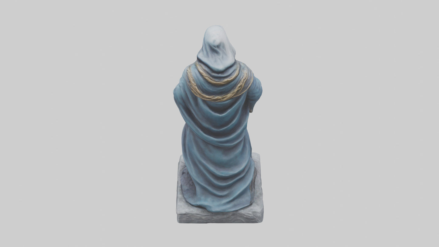 Moon Sorcerer statue model 3D model