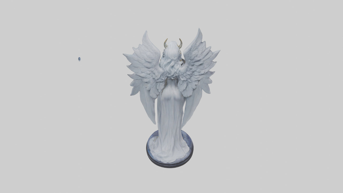 Moonlight Seraph Statue Model 3D model