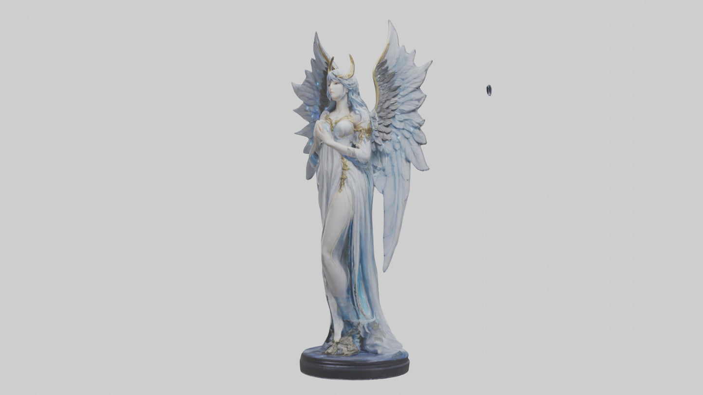 Moonlight Seraph Statue Model 3D model
