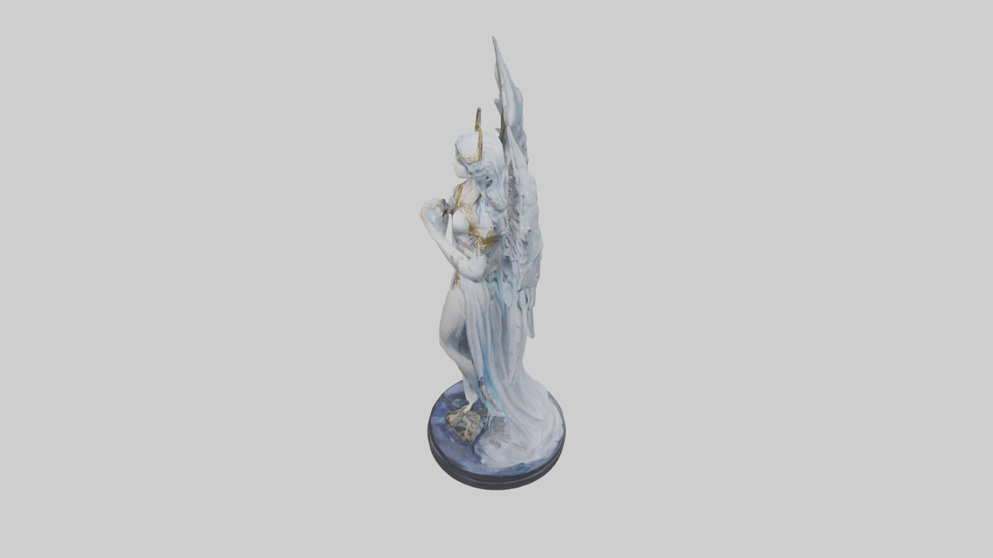 Moonlight Seraph Statue Model 3D model
