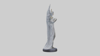 Moonlight Seraph Statue Model 3D model