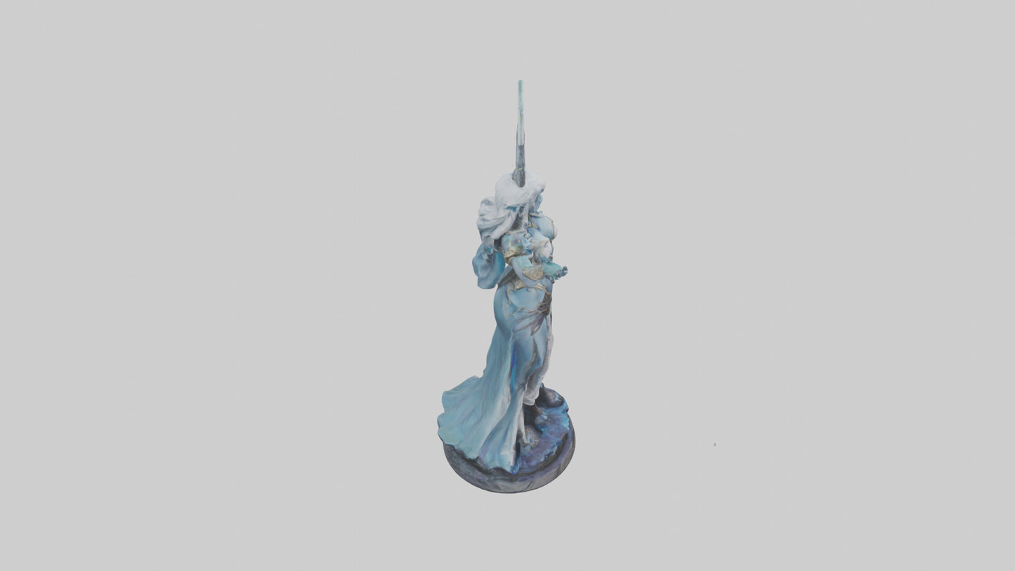 Moonlight Sorceress statue model 3D model