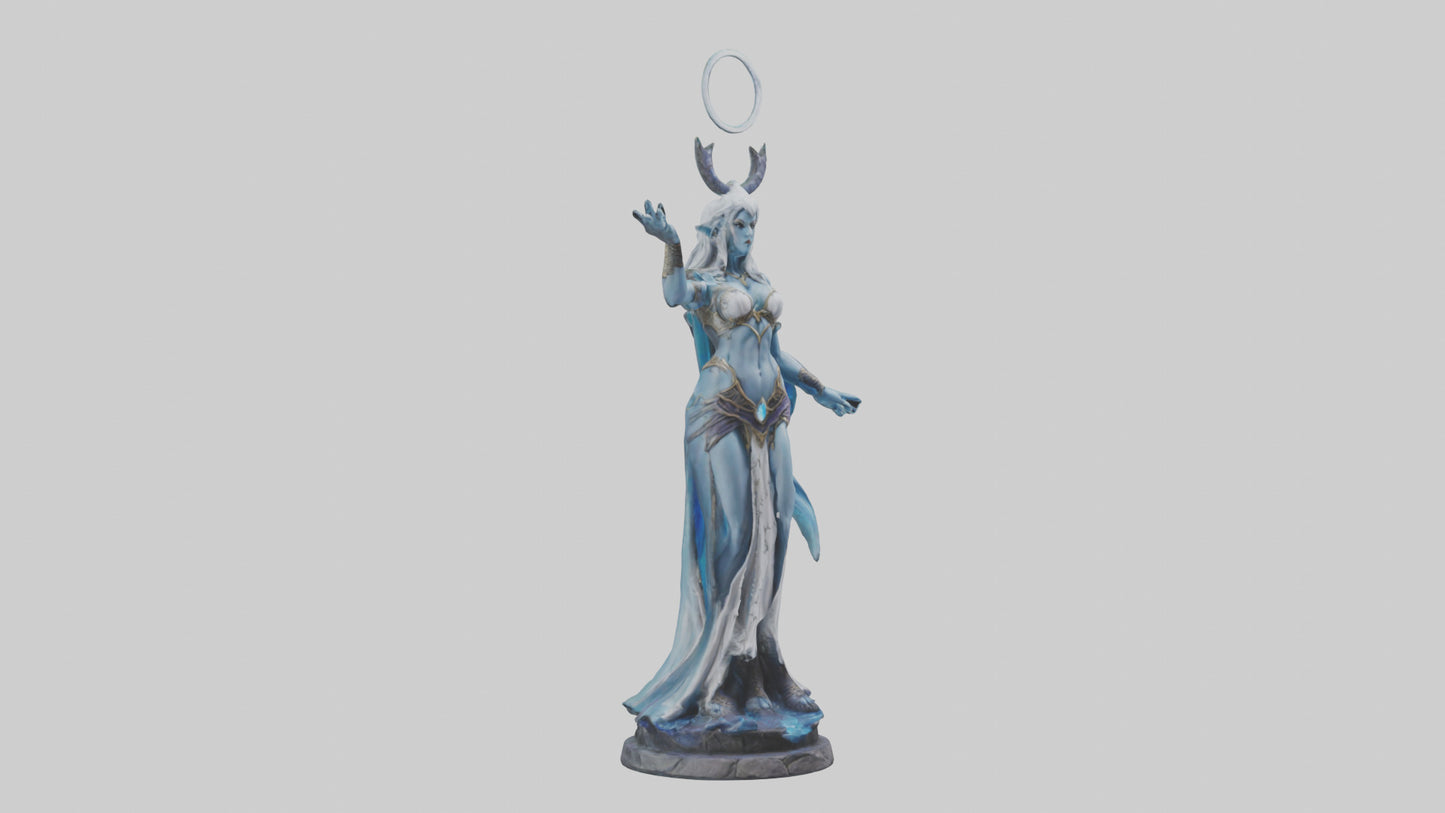 Moonlight Sorceress statue model 3D model