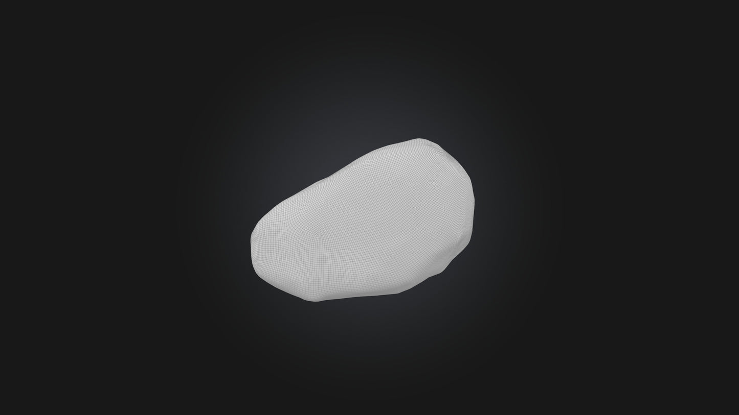 3D model Moonstone VR / AR / low-poly