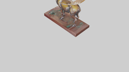 3D model Moose statue model VR / AR / low-poly