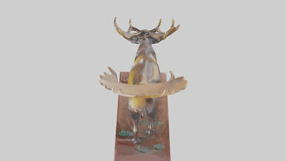 3D model Moose statue model VR / AR / low-poly