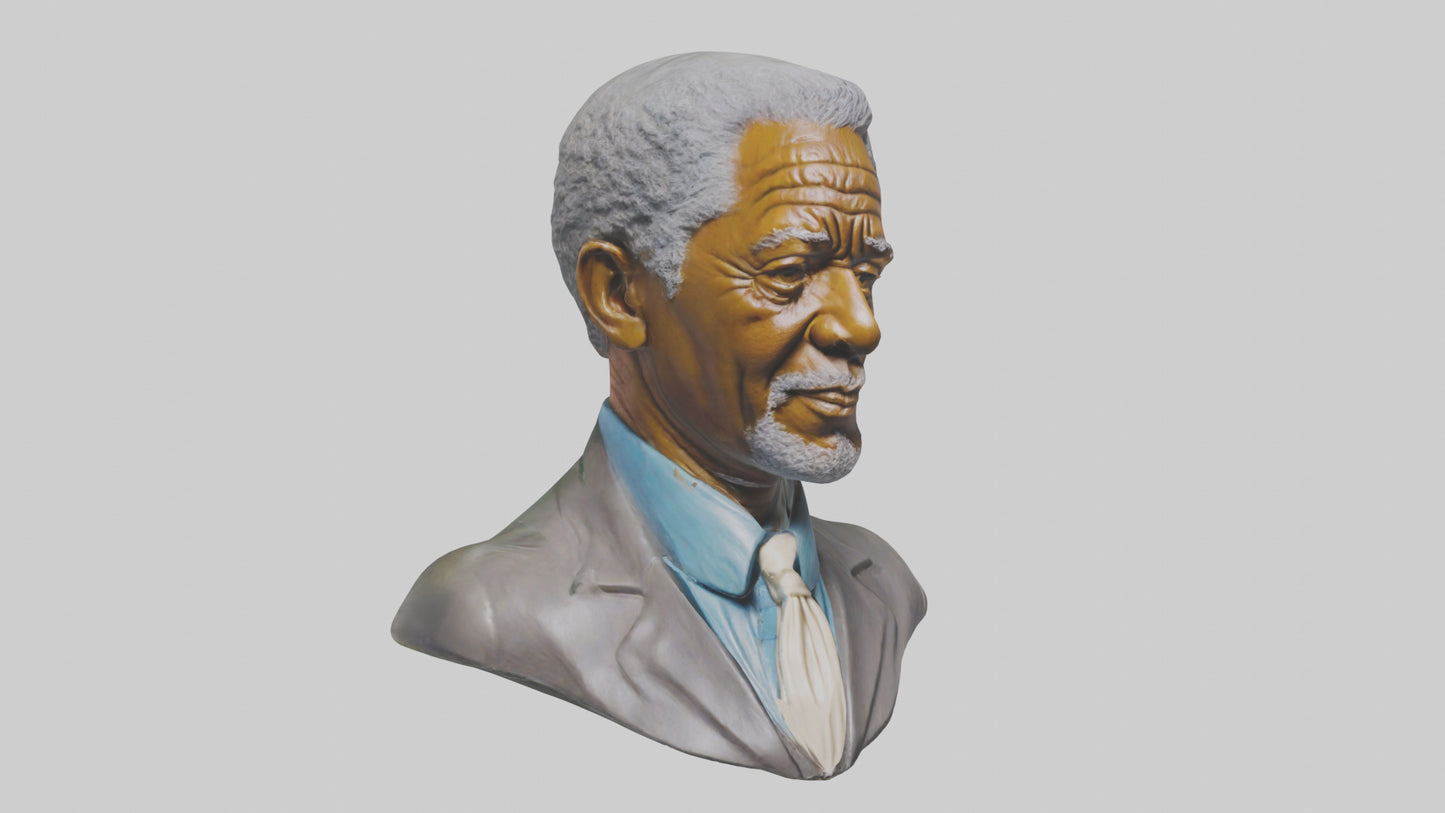 Morgan Freeman Statue Model 3D model