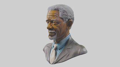 Morgan Freeman Statue Model 3D model