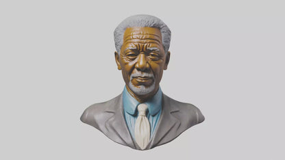 Morgan Freeman Statue Model 3D model