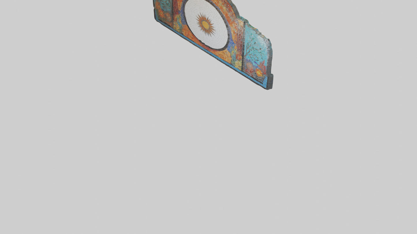 3D model Mosaic wall art model VR / AR / low-poly