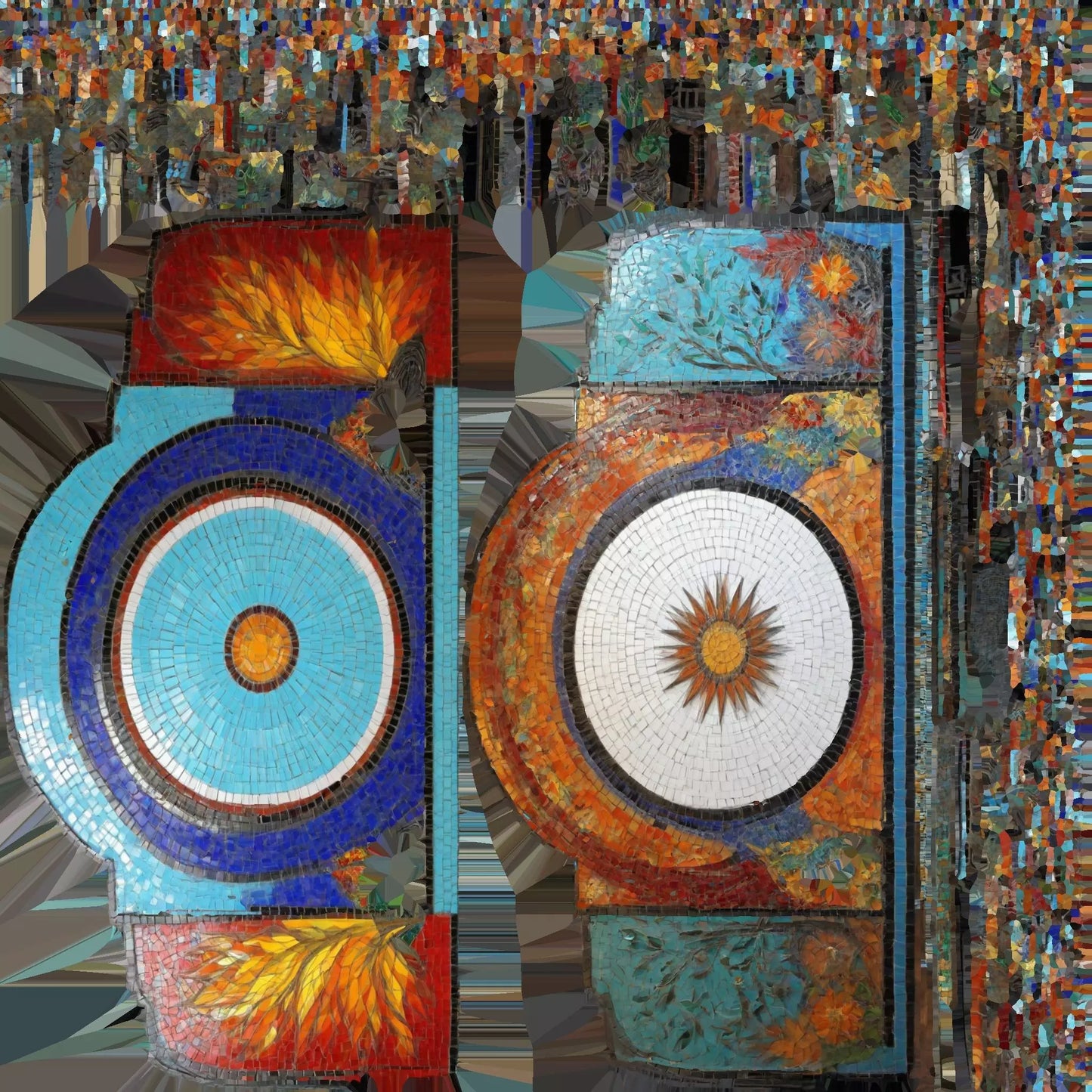 3D model Mosaic wall art model VR / AR / low-poly