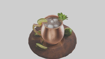 3D model Moscow mule model VR / AR / low-poly