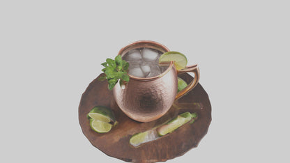 3D model Moscow mule model VR / AR / low-poly