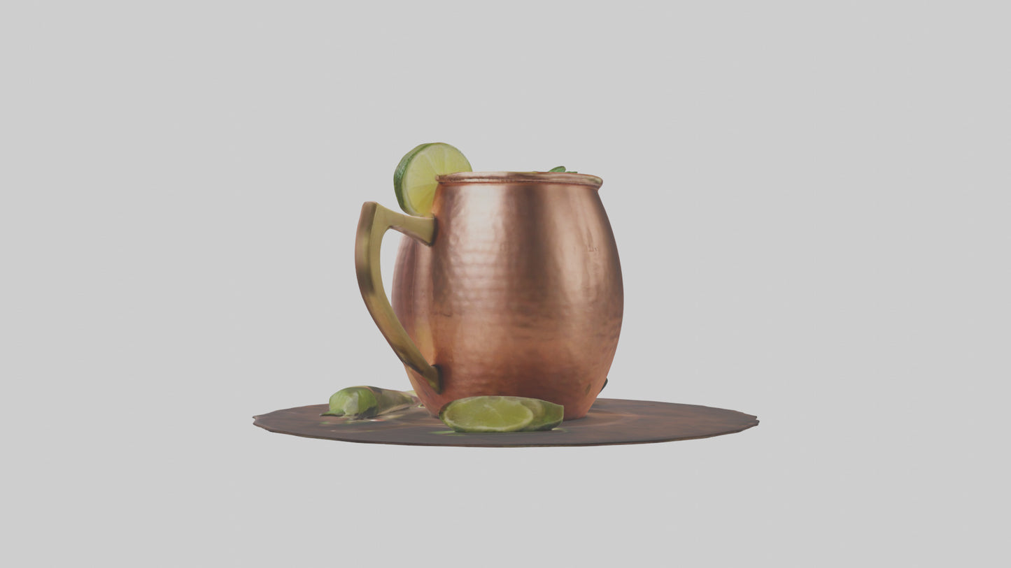 3D model Moscow mule model VR / AR / low-poly