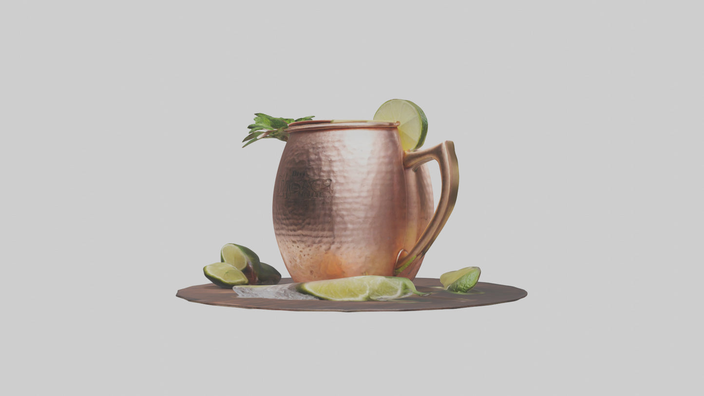 3D model Moscow mule model VR / AR / low-poly
