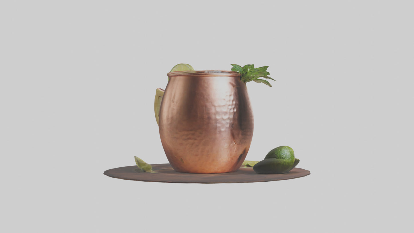 3D model Moscow mule model VR / AR / low-poly
