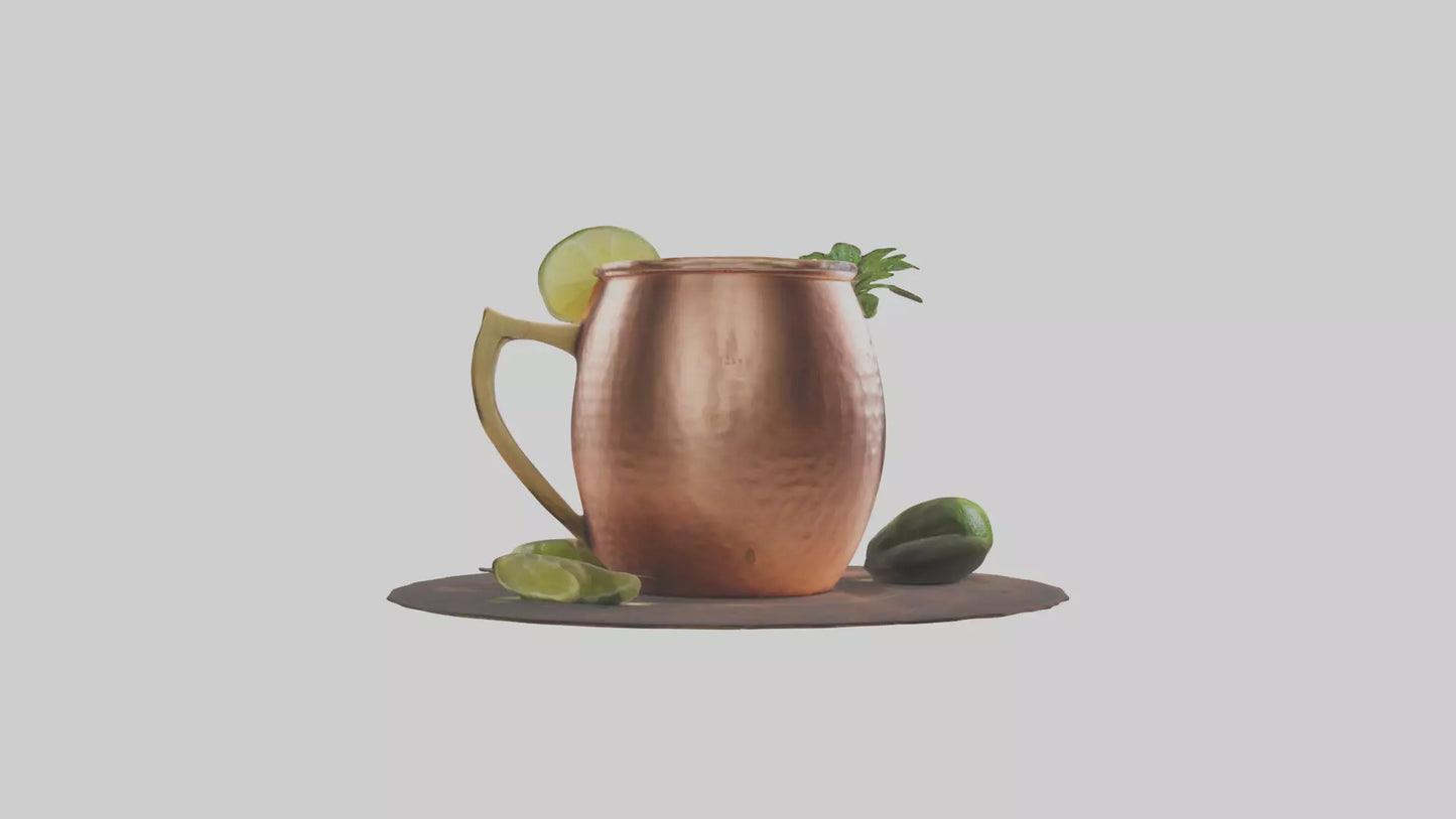 3D model Moscow mule model VR / AR / low-poly