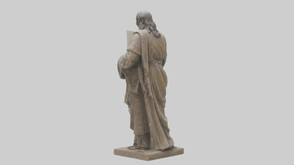3D model Moses with the tablets statue model VR / AR / low-poly