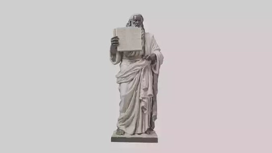 3D model Moses with the tablets statue model VR / AR / low-poly