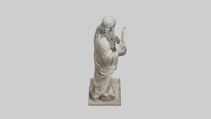 3D model Moses with the tablets statue model VR / AR / low-poly
