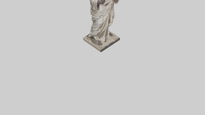 3D model Moses with the tablets statue model VR / AR / low-poly