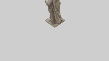 3D model Moses with the tablets statue model VR / AR / low-poly