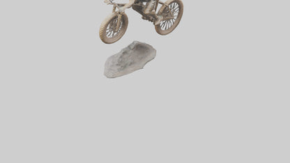 3D model Mountain Biker in Action statue model VR / AR / low-poly