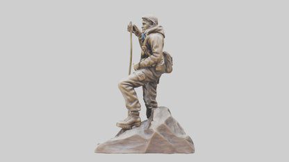 3D model Mountain Climber Statue model 2 VR / AR / low-poly