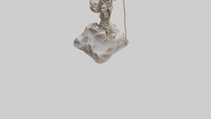 3D model Mountain Climber Statue model 2 VR / AR / low-poly