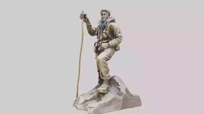 3D model Mountain Climber Statue model 2 VR / AR / low-poly