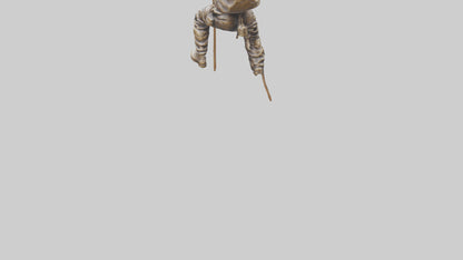 Mountain Climber Statue model VR / AR / low-poly