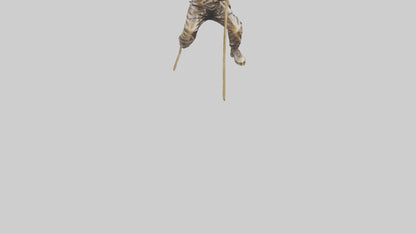 Mountain Climber Statue model VR / AR / low-poly