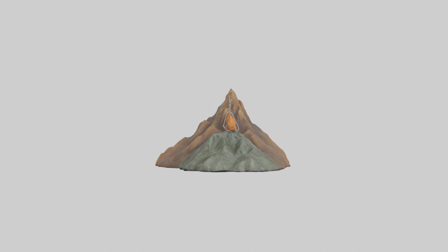 3D model Mountain keychain model VR / AR / low-poly