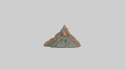 3D model Mountain keychain model VR / AR / low-poly