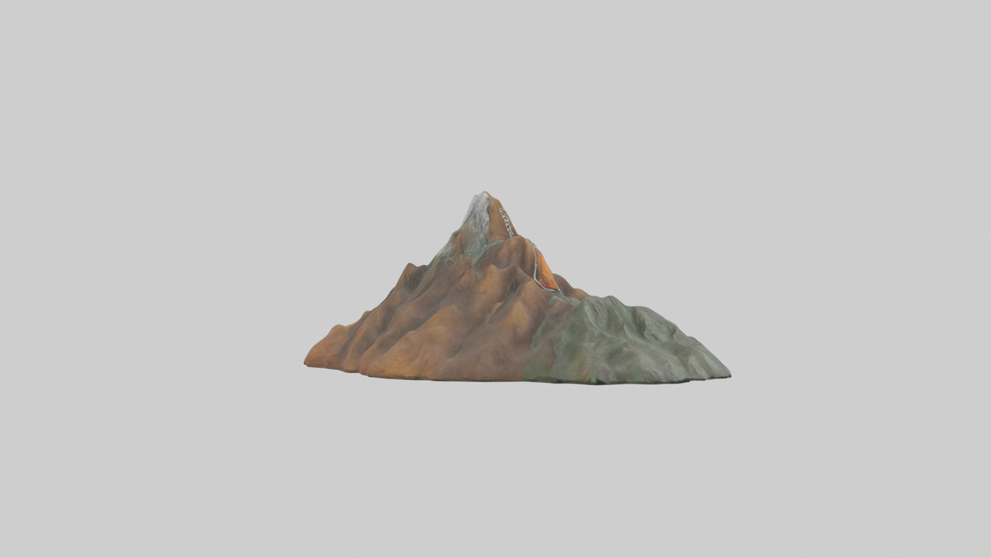 3D model Mountain keychain model VR / AR / low-poly