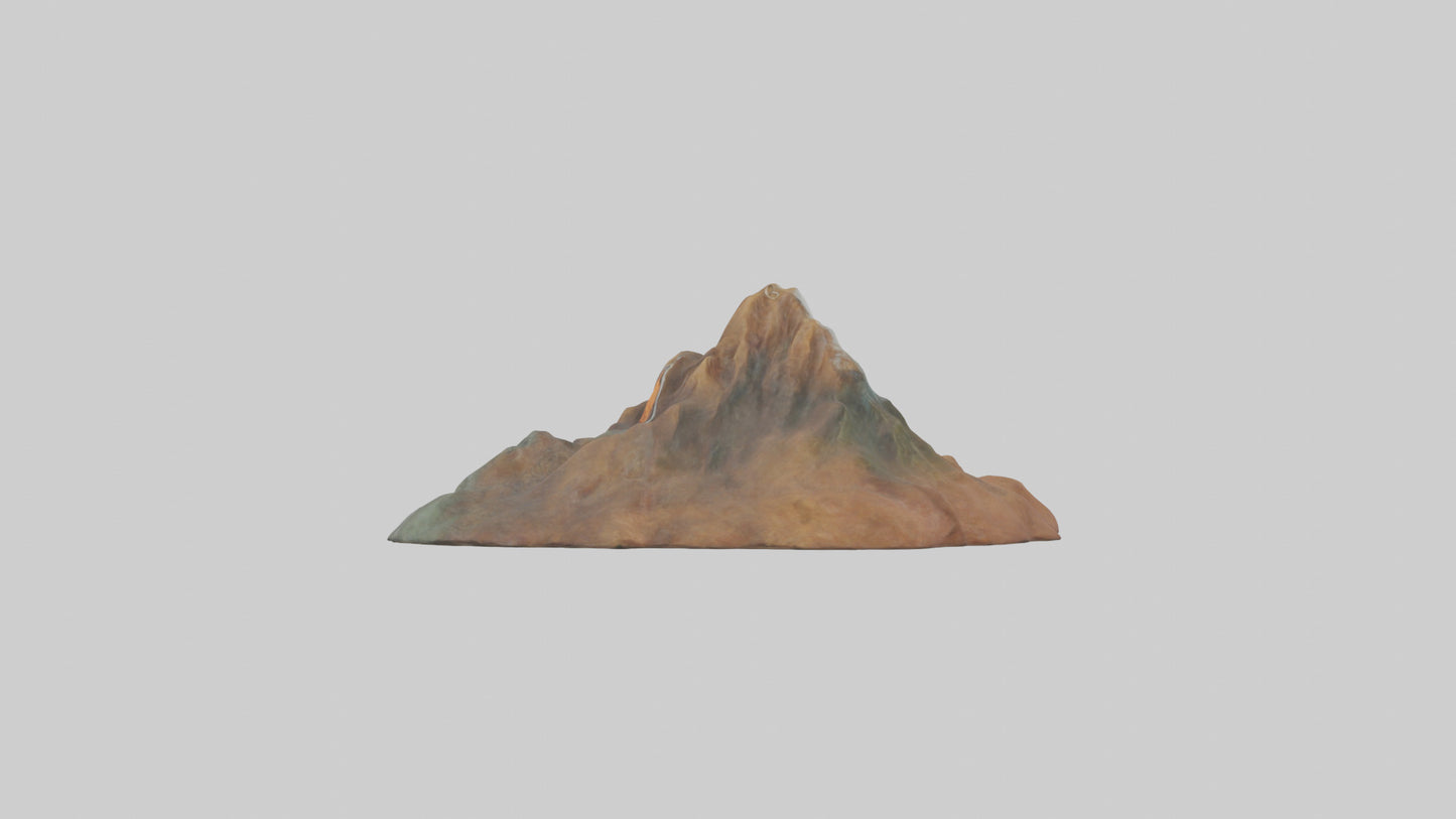 3D model Mountain keychain model VR / AR / low-poly