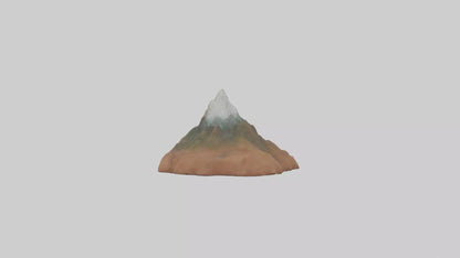 3D model Mountain keychain model VR / AR / low-poly
