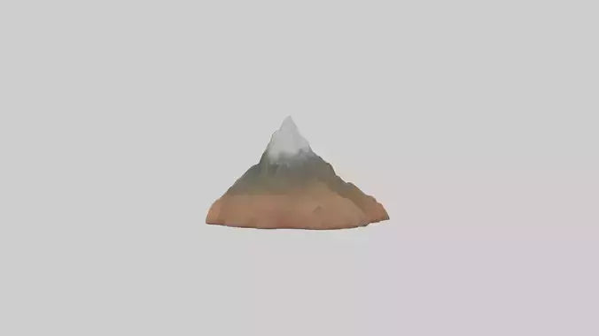 3D model Mountain keychain model VR / AR / low-poly