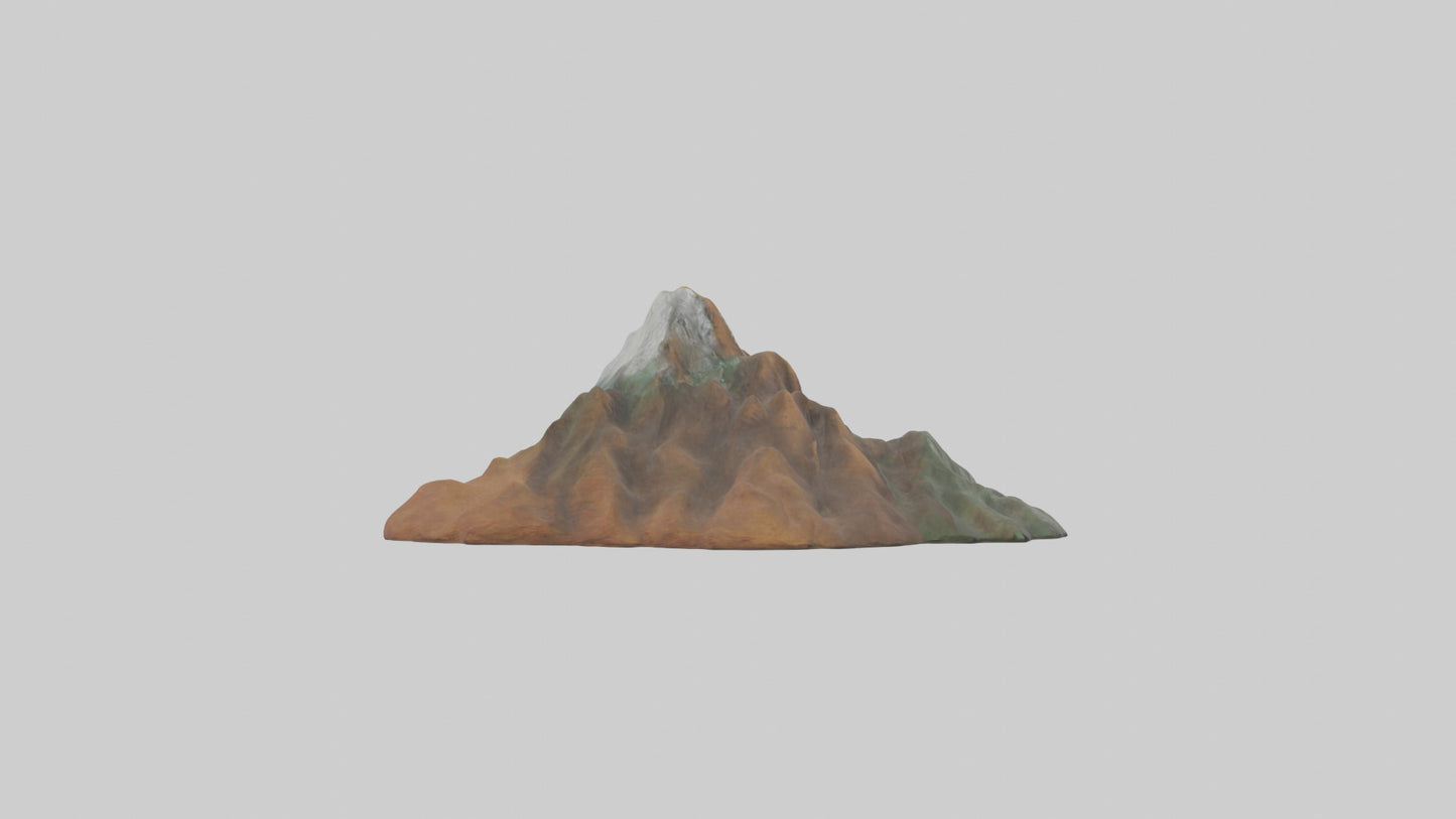 3D model Mountain keychain model VR / AR / low-poly