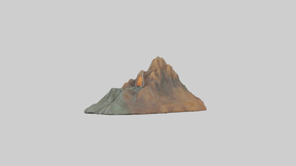 3D model Mountain keychain model VR / AR / low-poly